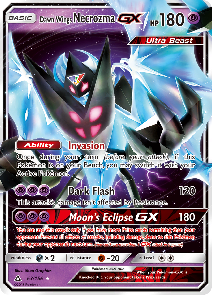 Dawn Wings Necrozma-GX 063/178 Rare Holo GX
