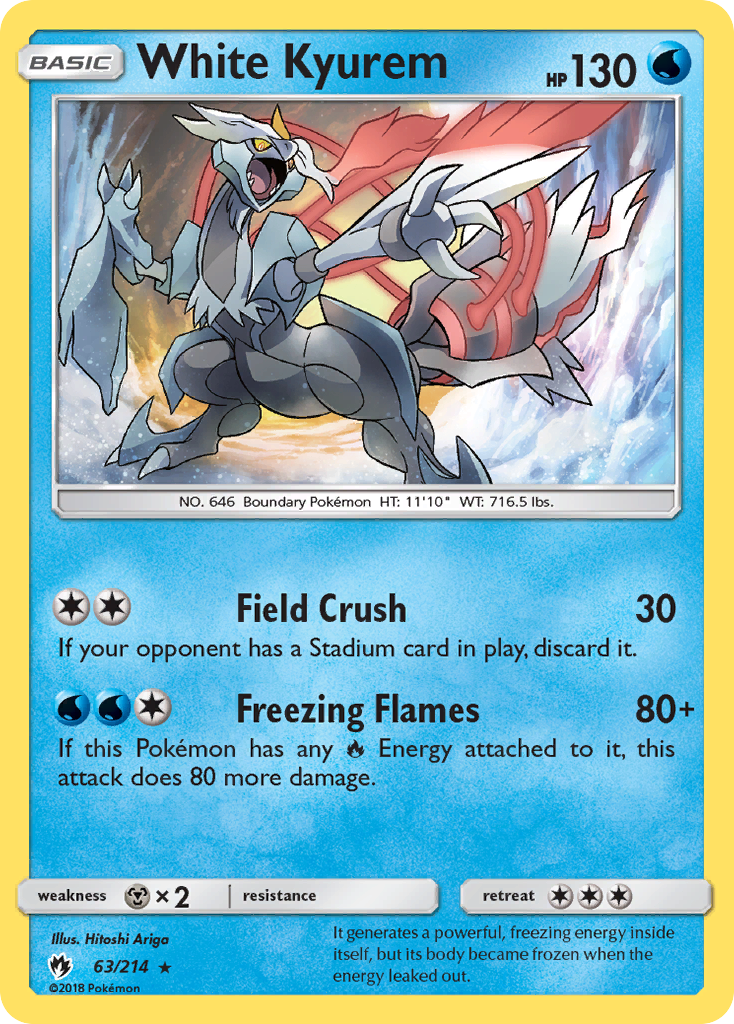 White Kyurem 063/240 Rare Holo