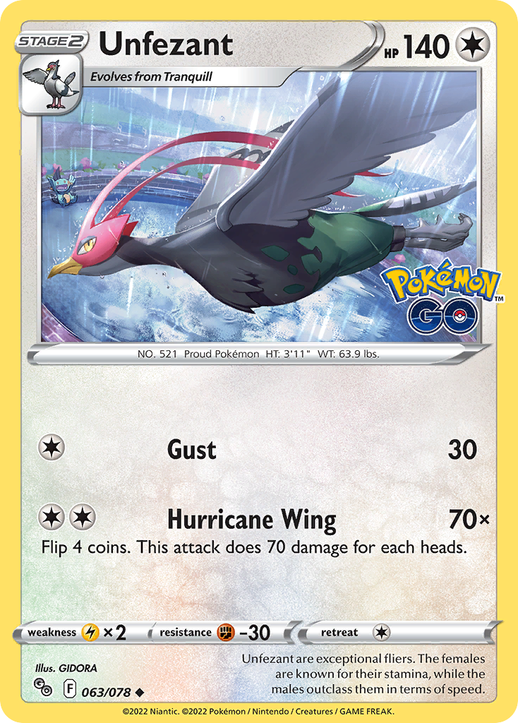 Unfezant 063/88 Uncommon