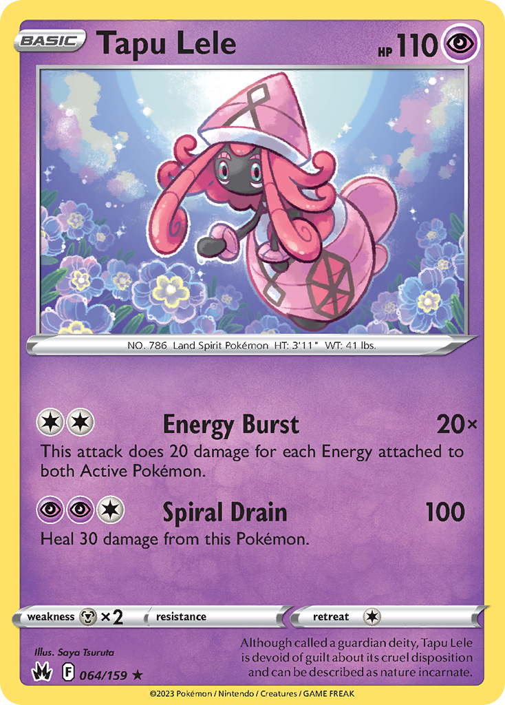 Tapu Lele 064/160 Rare Holo