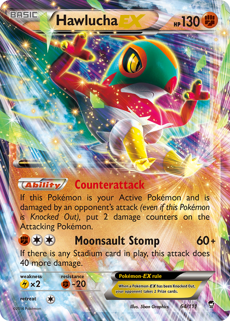 Hawlucha-EX 064/114 Rare Holo EX