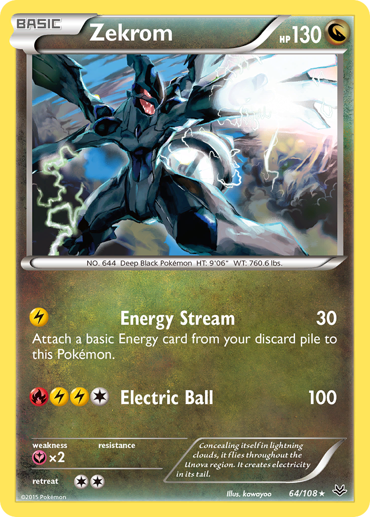 Zekrom 064/112 Rare Holo