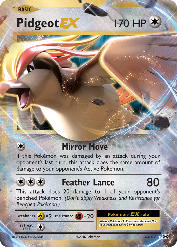 Pidgeot-EX 064/113 Rare Holo EX