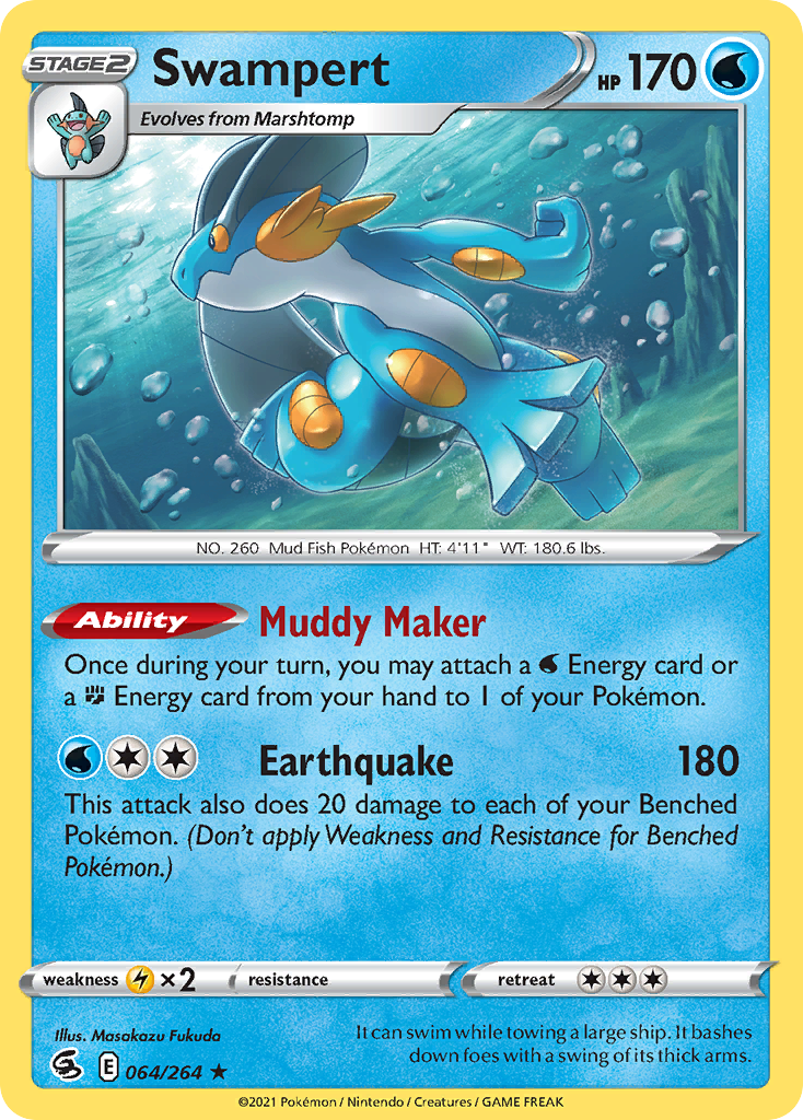 Swampert 064/284 Rare Holo