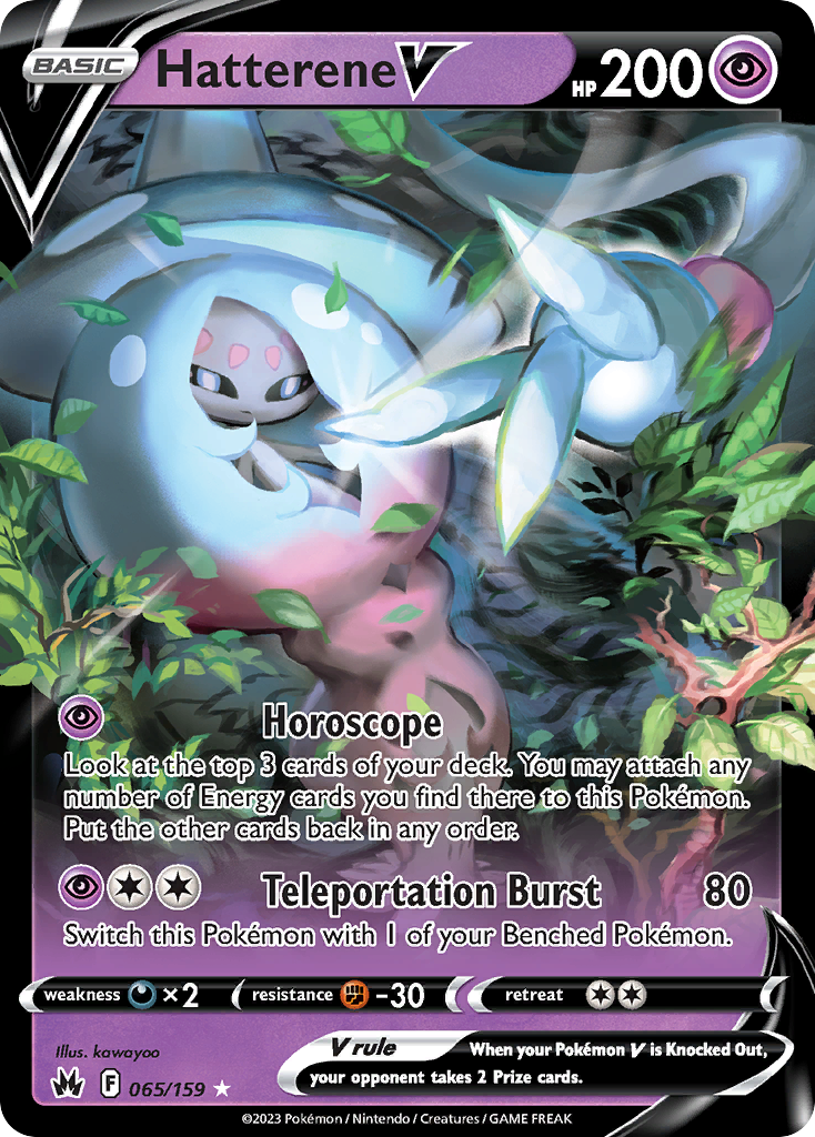 Hatterene V 065/160 Rare Holo V