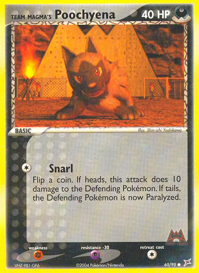 Team Magma's Poochyena 065/97 Common