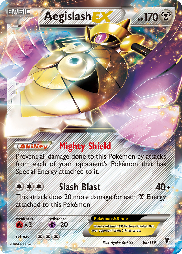 Aegislash-EX 065/124 Rare Holo EX