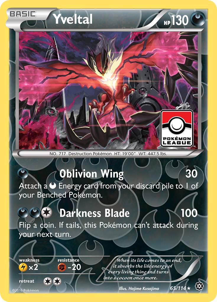 Yveltal 065/116 Rare Holo