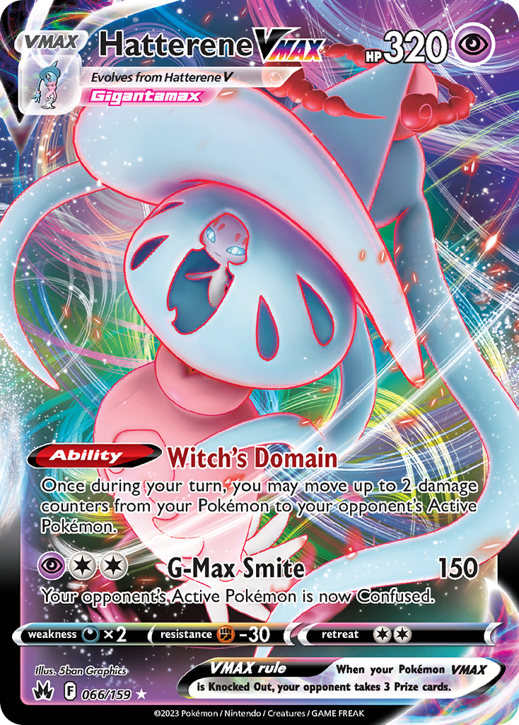 Hatterene VMAX 066/160 Rare Holo VMAX