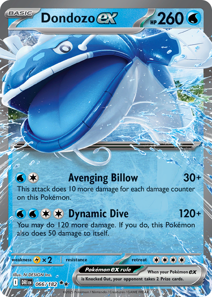 Dondozo ex 066/244 Double Rare
