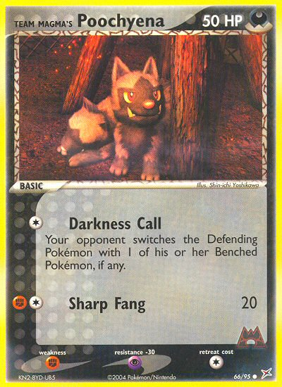 Team Magma's Poochyena 066/97 Common