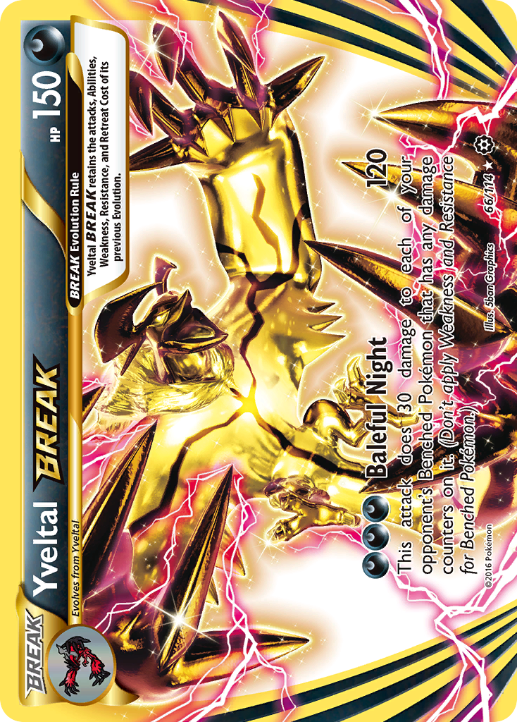 Yveltal BREAK 066/116 Rare BREAK