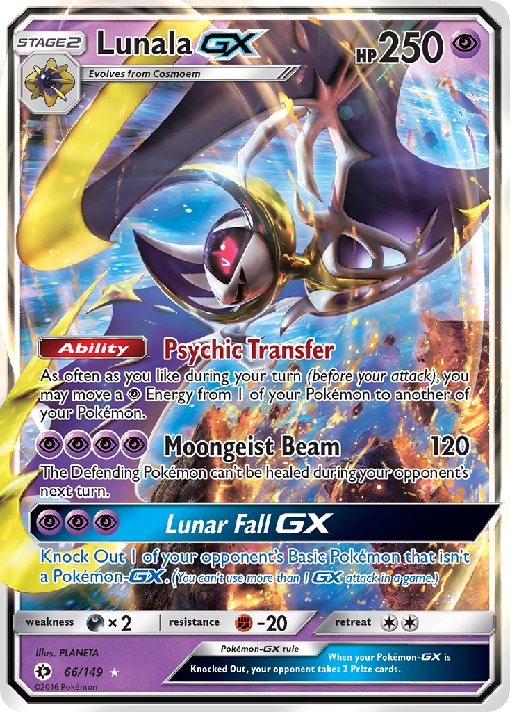 Lunala-GX 066/173 Rare Holo GX