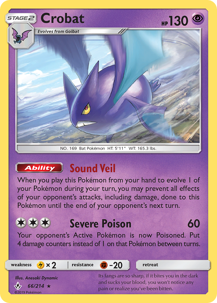 Crobat 066/234 Rare Holo