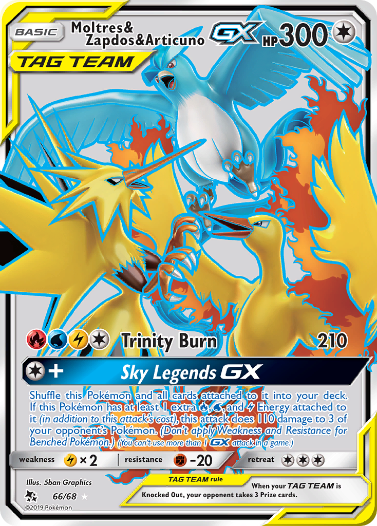 Moltres & Zapdos & Articuno-GX 066/69 Rare Ultra