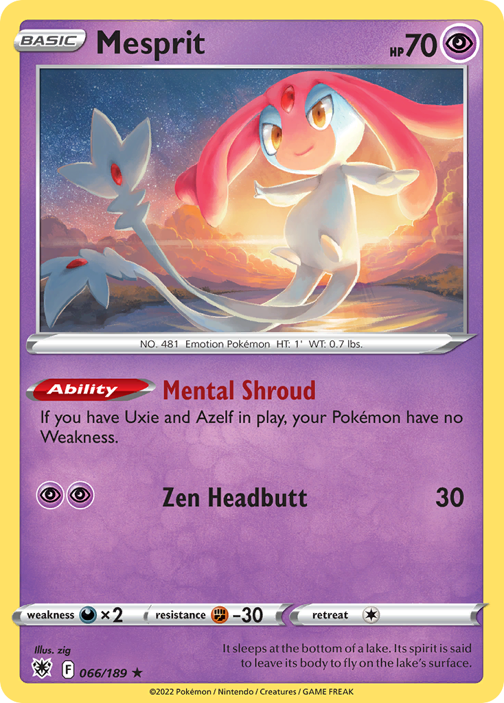 Mesprit 066/216 Rare Holo