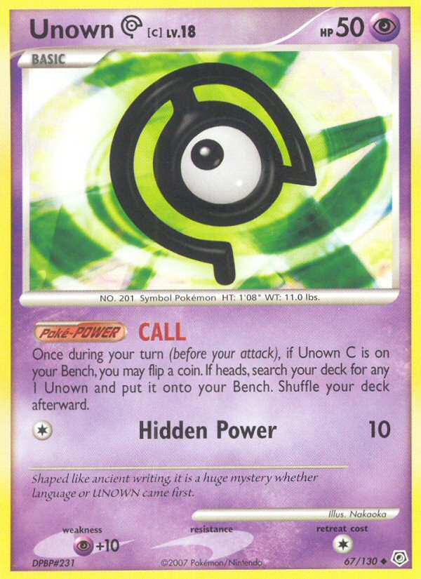 Unown [C] 067/130 Uncommon