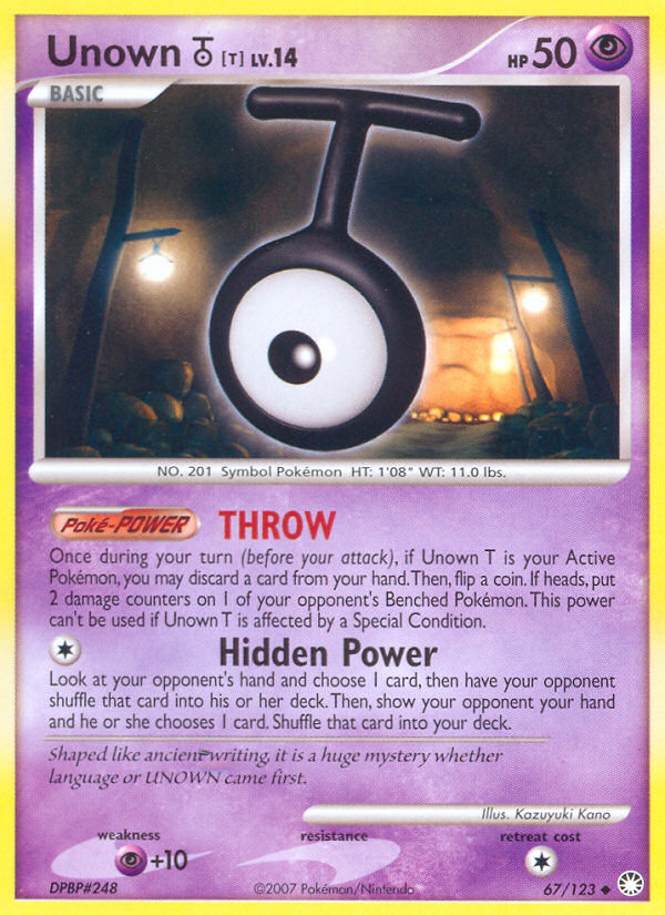 Unown [T] 067/124 Uncommon