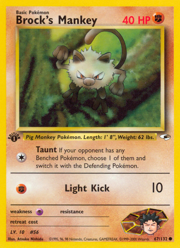 Brock's Mankey 067/132 Common