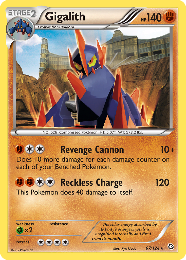 Gigalith 067/128 Rare Holo