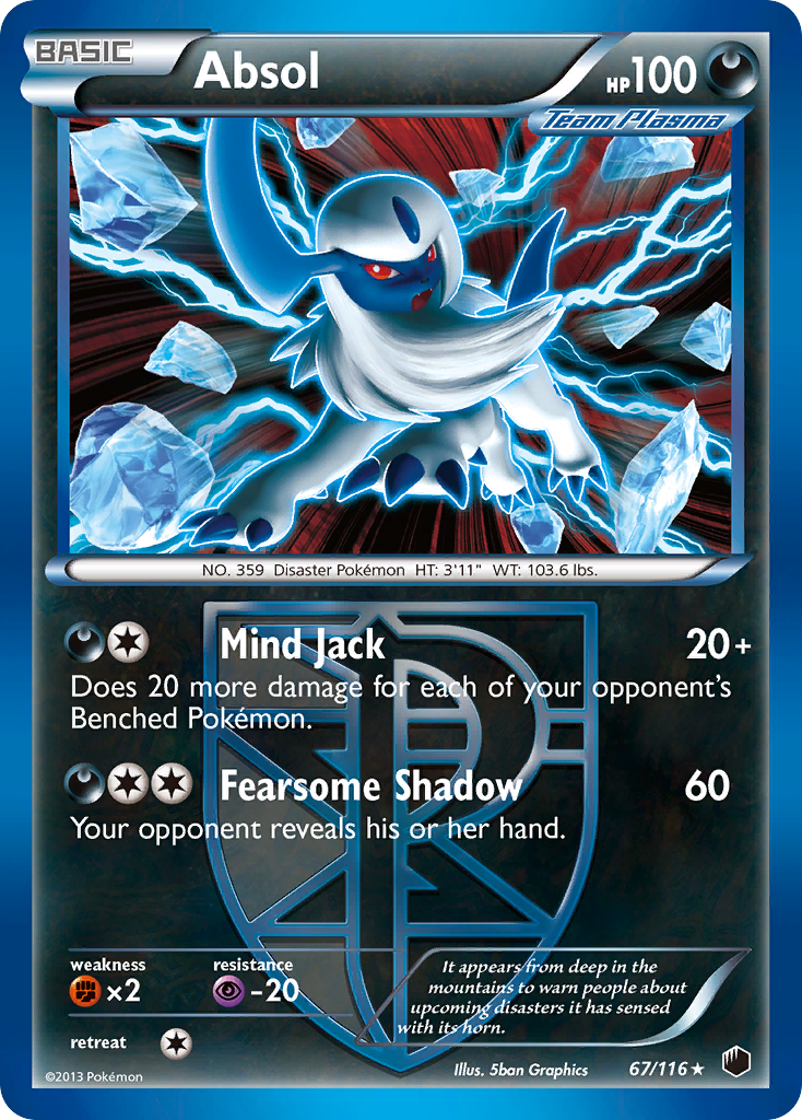 Absol 067/122 Rare Holo