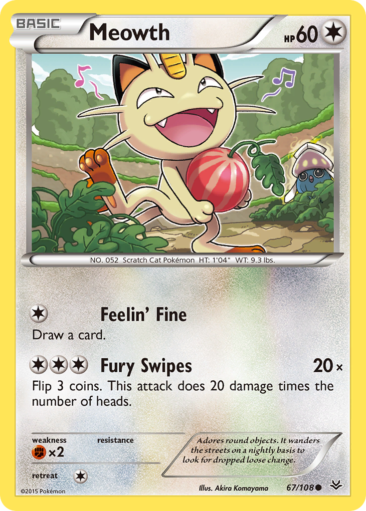 Meowth 067/112 Common