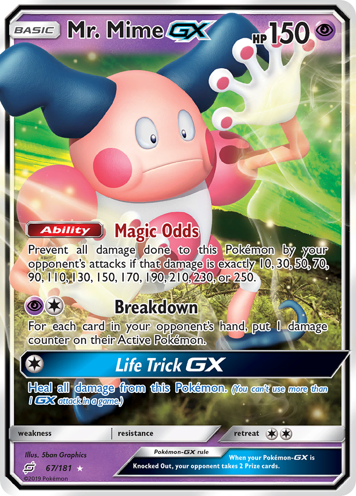Mr. Mime-GX 067/198 Rare Holo GX