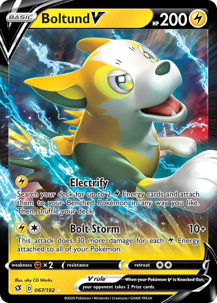 Boltund V 067/209 Rare Holo V