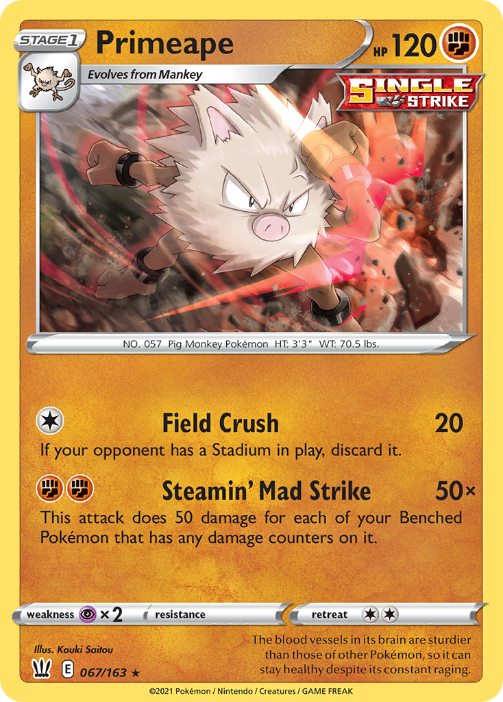 Primeape 067/183 Rare