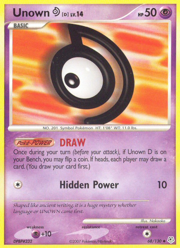 Unown [D] 068/130 Uncommon