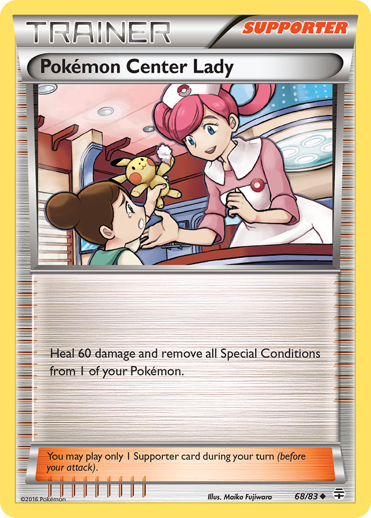 Pokémon Center Lady 068/117 Uncommon