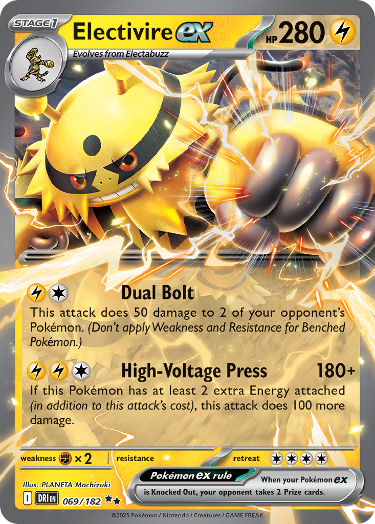 Electivire ex 069/244 Double Rare