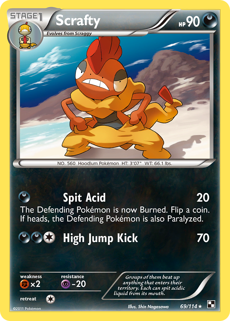 Scrafty 069/115 Rare
