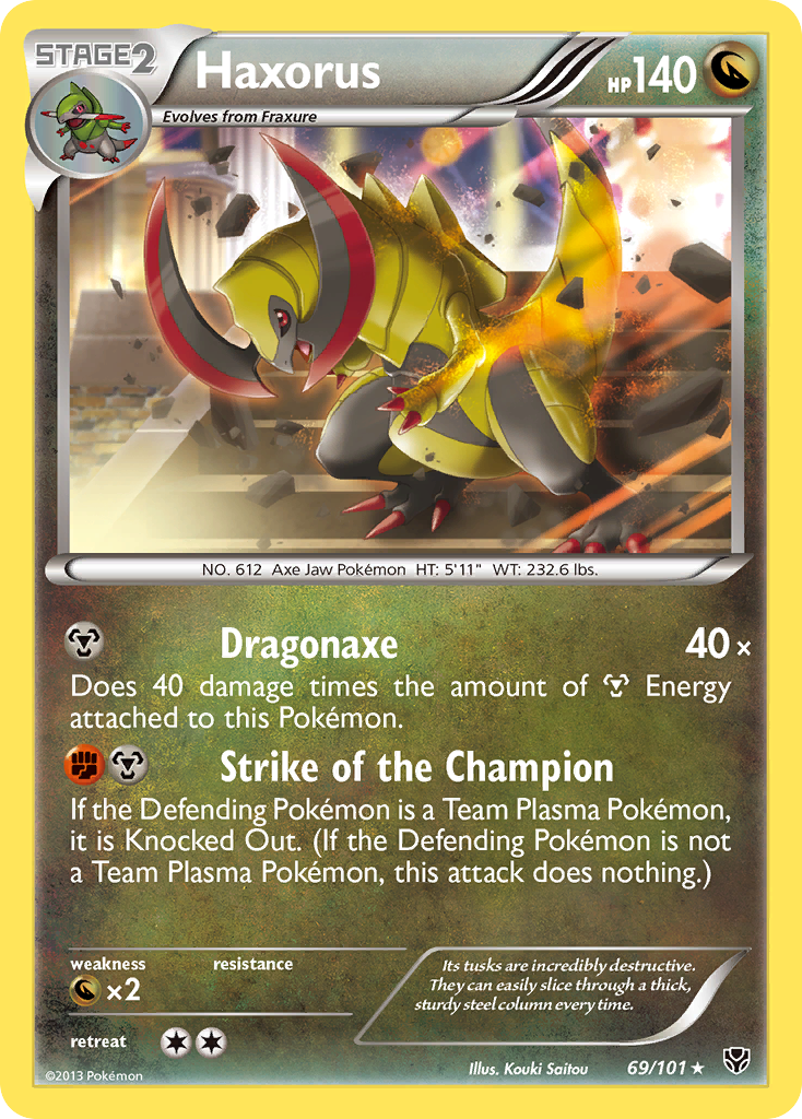 Haxorus 069/105 Rare Holo