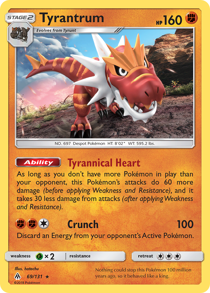 Tyrantrum 069/150 Rare Holo