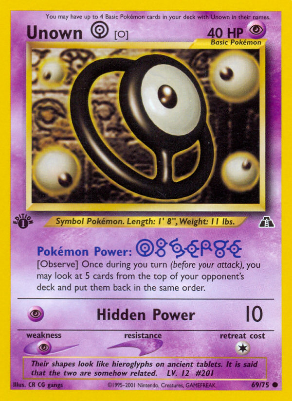 Unown [O] 069/75 Common