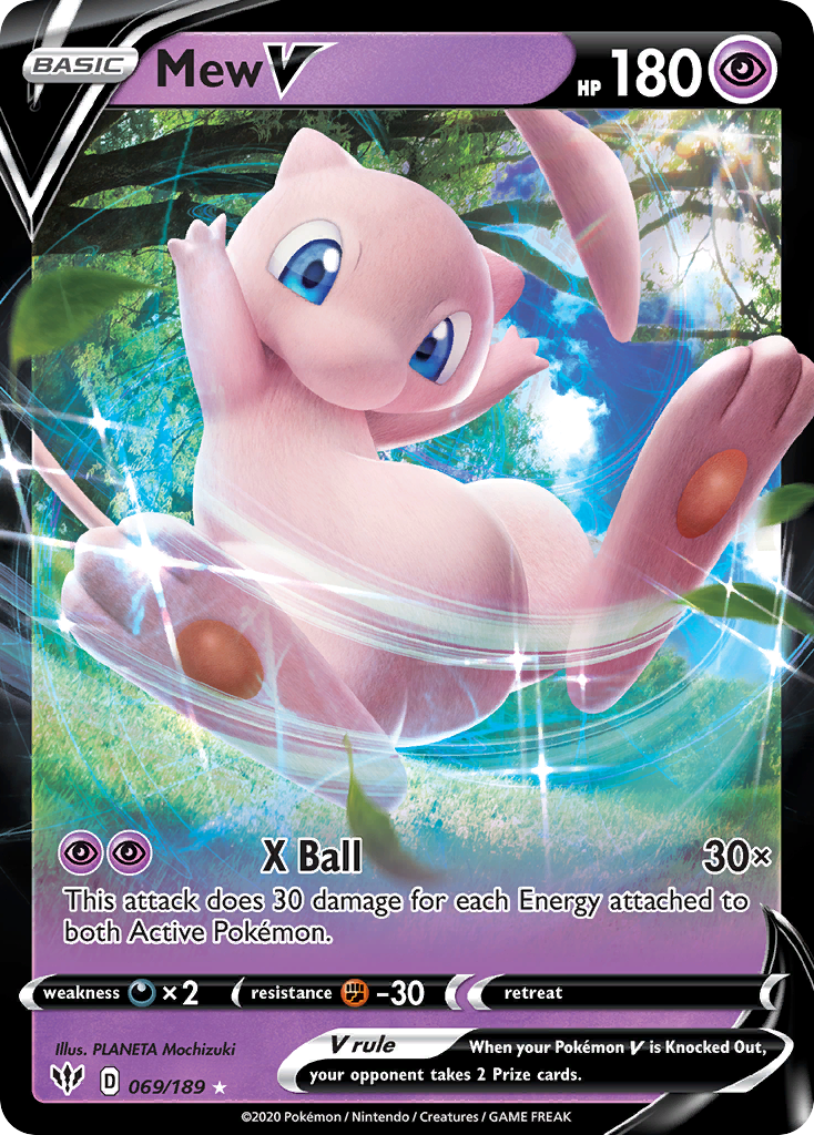 Mew V 069/201 Rare Holo V
