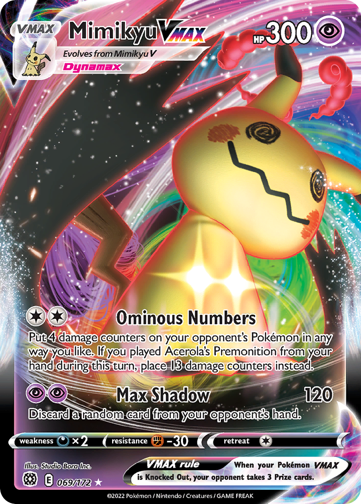 Mimikyu VMAX 069/186 Rare Holo VMAX
