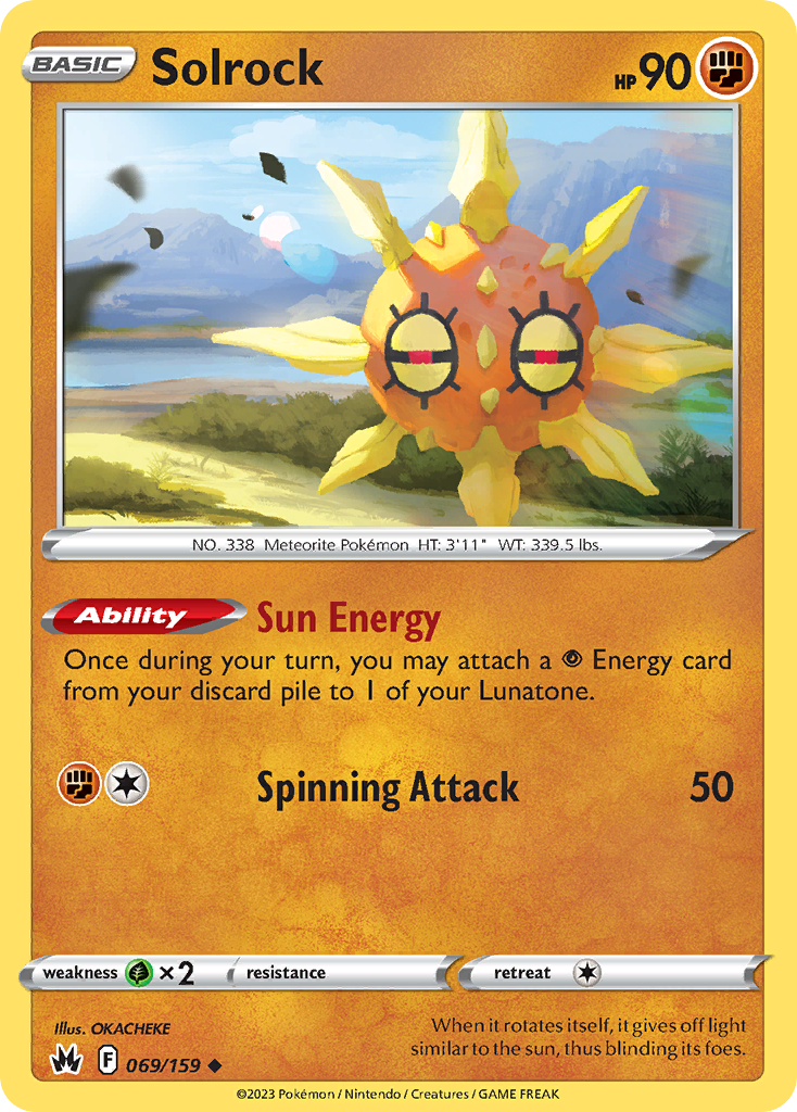 Solrock 069/160 Uncommon
