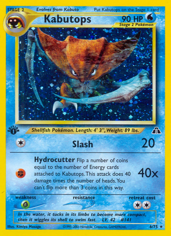 Kabutops 006/75 Rare Holo