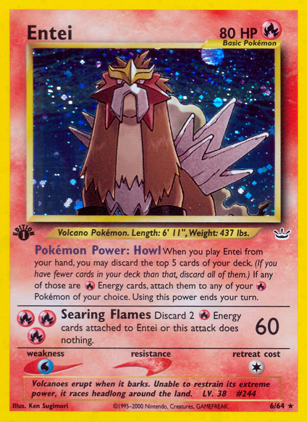 Entei 006/66 Rare Holo