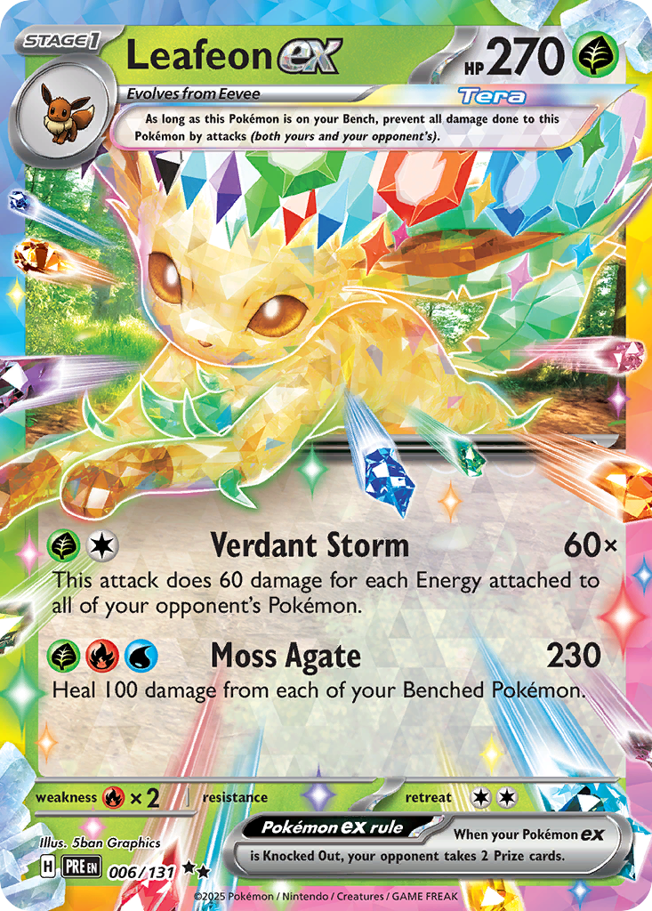 Leafeon ex 006/180 Double Rare