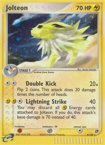 Jolteon 006/100 Rare Holo