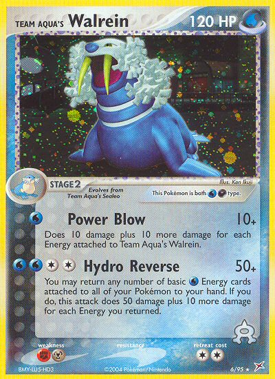 Team Aqua's Walrein 006/97 Rare Holo