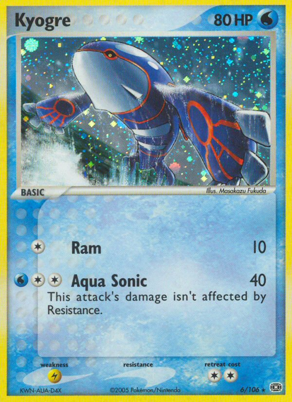 Kyogre 006/107 Rare Holo