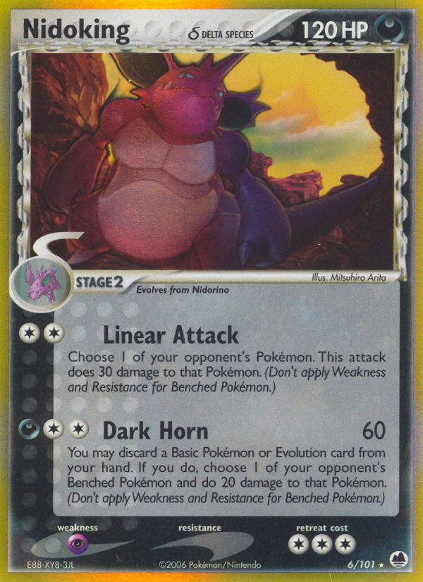 Nidoking δ 006/101 Rare Holo