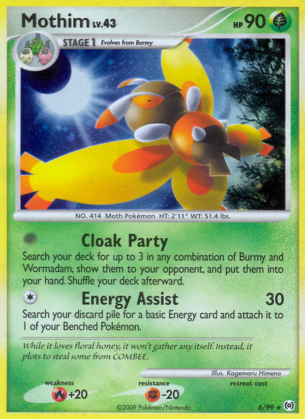 Mothim 006/111 Rare Holo