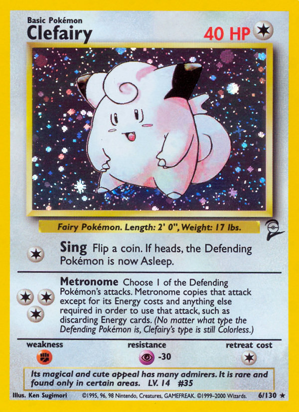 Clefairy 006/130 Rare Holo