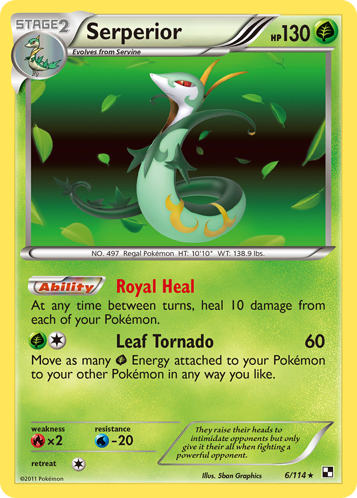 Serperior 006/115 Rare Holo