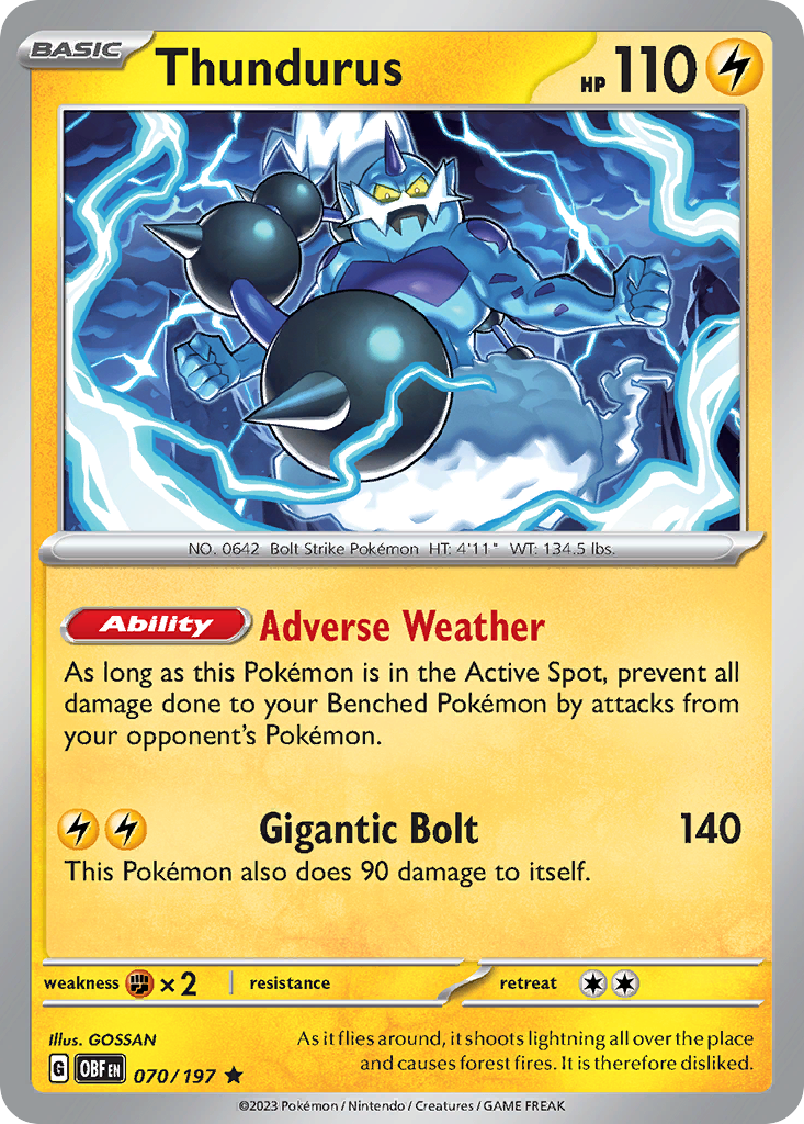 Thundurus 070/230 Rare
